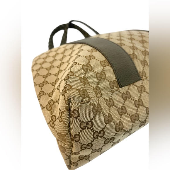 Gucci Beige GG Canvas Bamboo Libeccio Tote Bag - Picture 6 of 15
